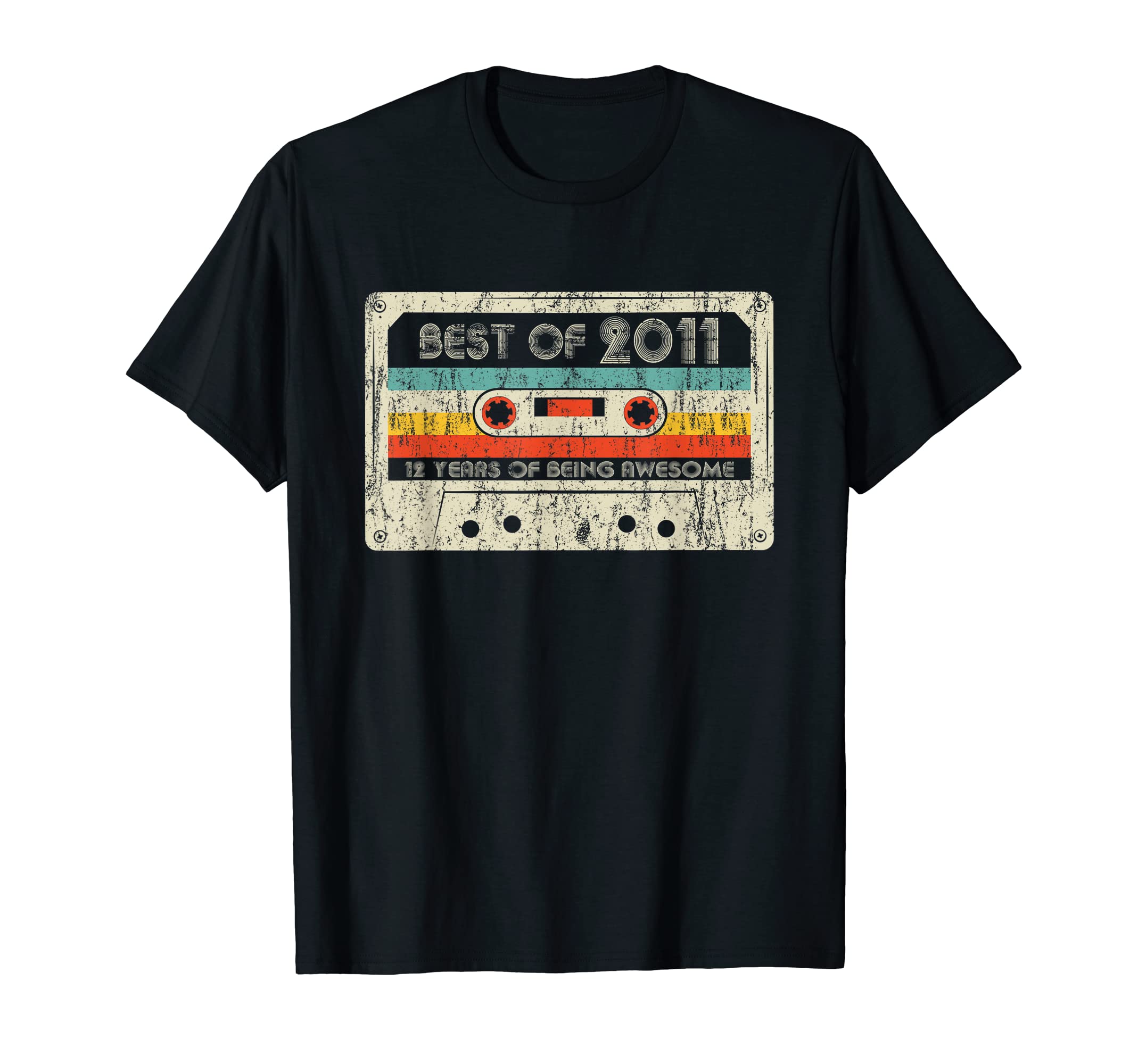 Best 2011 12Th Birthday Cassette Tape T-Shirt - Streetwear Style Men Women - T-Shirt, Sweatshirt, Hoodie