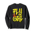 Fly 80S 90S Rap B Old School Hip Hop Sweatshirt - Novelty Apparel Unisex - T-Shirt, Sweatshirt, Hoodie
