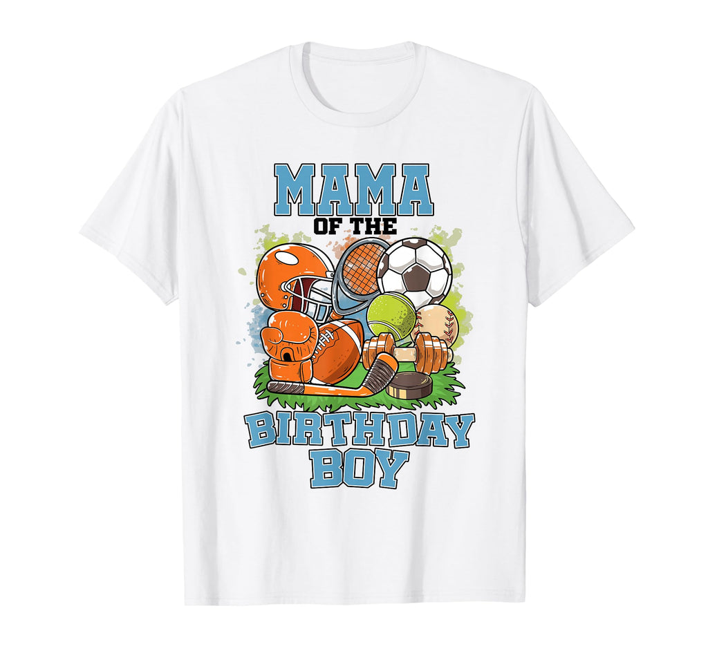 All Star Mama Birthday Basketball Soccer T-Shirt - Custom Art Print Unisex - T-Shirt, Sweatshirt, Hoodie