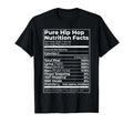 Pure Hip Hop Nutrition Facts Diet T-Shirt - Novelty Apparel for Adults - T-Shirt, Sweatshirt, Hoodie