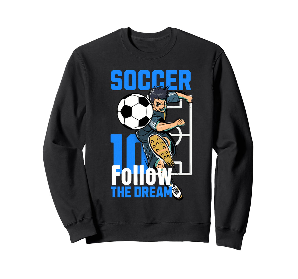 Soccer Player Action Art Sweatshirt - Casual Everyday Wear Men Women - T-Shirt, Sweatshirt, Hoodie