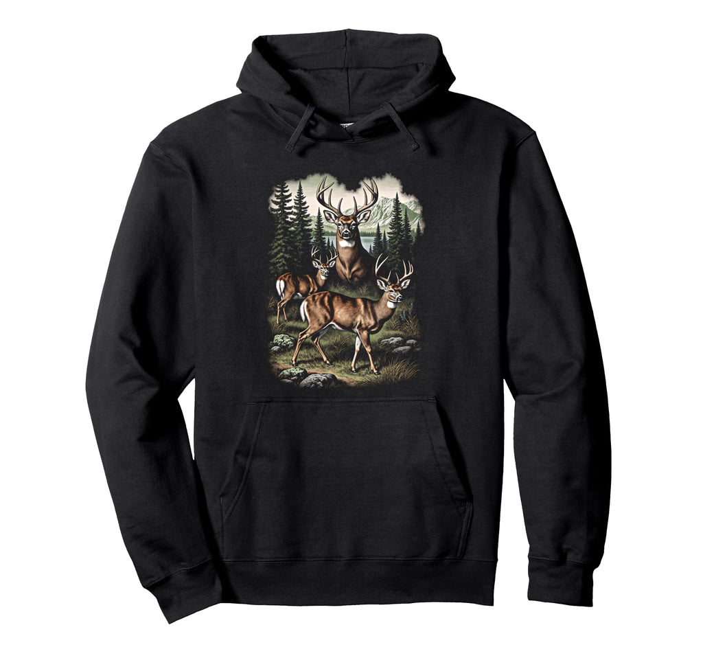 Grunge Deer 90S Hoodie - Trendy Graphic Men Women - T-Shirt, Sweatshirt, Hoodie