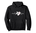Football Heartbeat Baseball Heartbeat Hoodie - Unique Graphic for Adults - T-Shirt, Sweatshirt, Hoodie