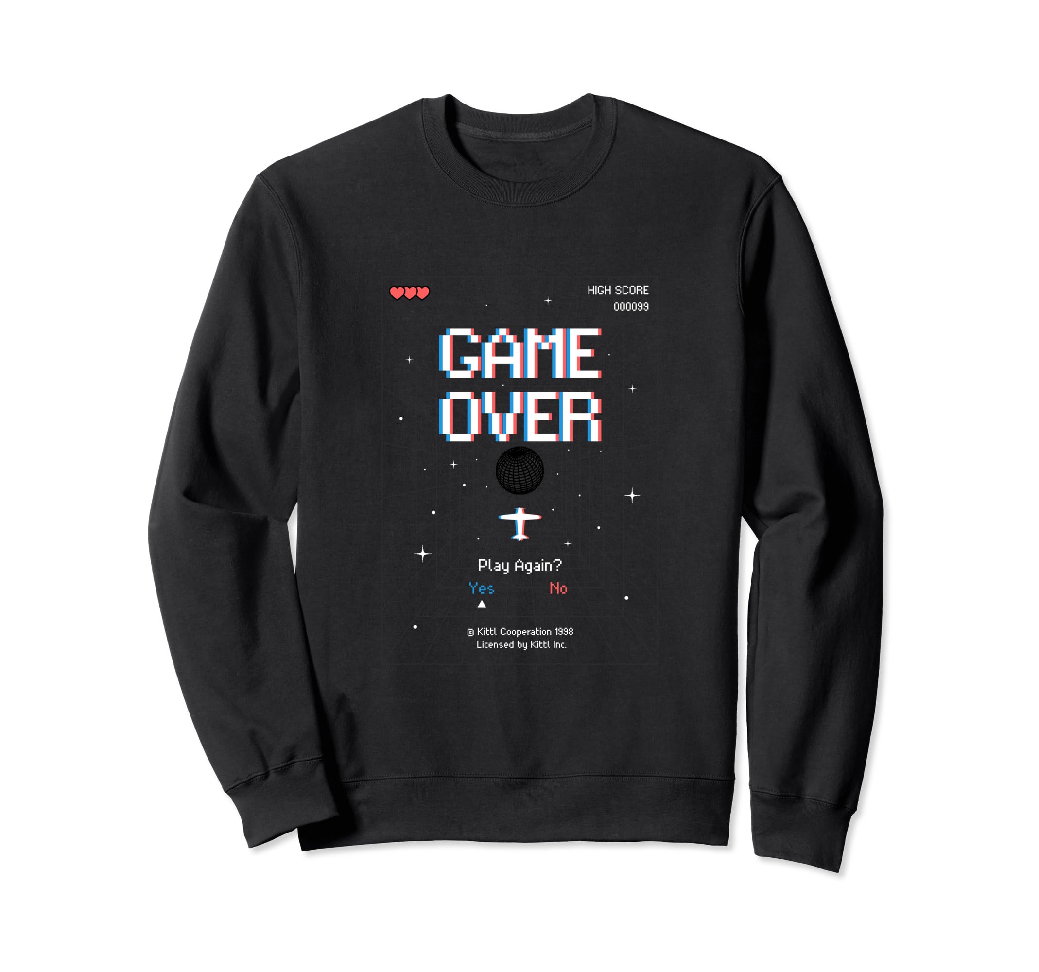 Arcade Pixel Game Gamer Nostalgia Sweatshirt - Trendy Graphic for Adults - T-Shirt, Sweatshirt, Hoodie