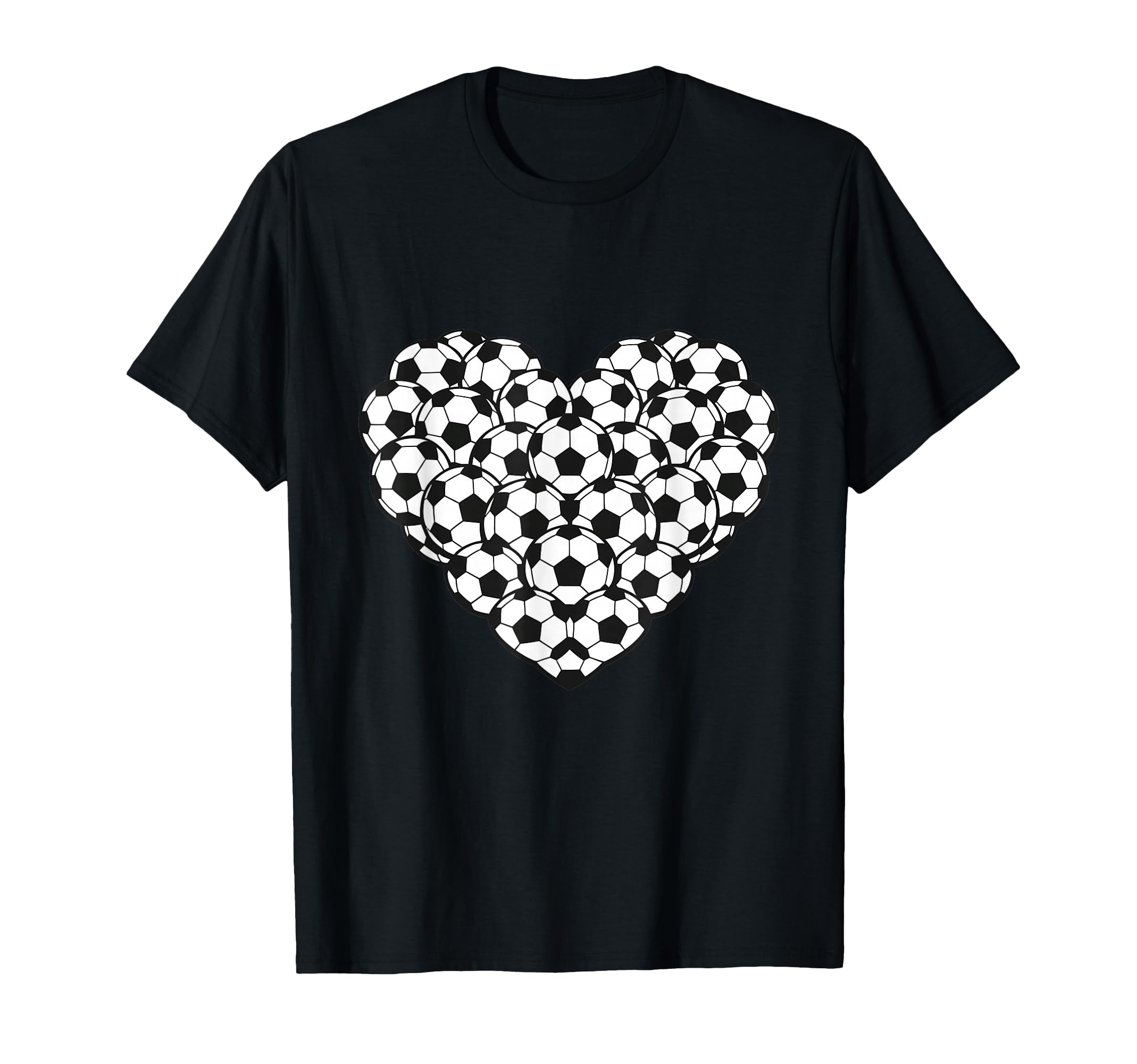 Heart Shaped Soccer Ball Artwork T-Shirt - Custom Art Print for Adults - T-Shirt, Sweatshirt, Hoodie