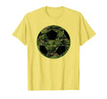 Green Camo Camouflage Soccer Ball T-Shirt - Graphic Print for Adults - T-Shirt, Sweatshirt, Hoodie
