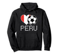Peru Soccer Peruvian Flag Love Hoodie - Casual Everyday Wear Unisex - T-Shirt, Sweatshirt, Hoodie