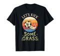 Funny Soccer Lets Kick Some Grass T-Shirt - Minimalist Print Men Women - T-Shirt, Sweatshirt, Hoodie