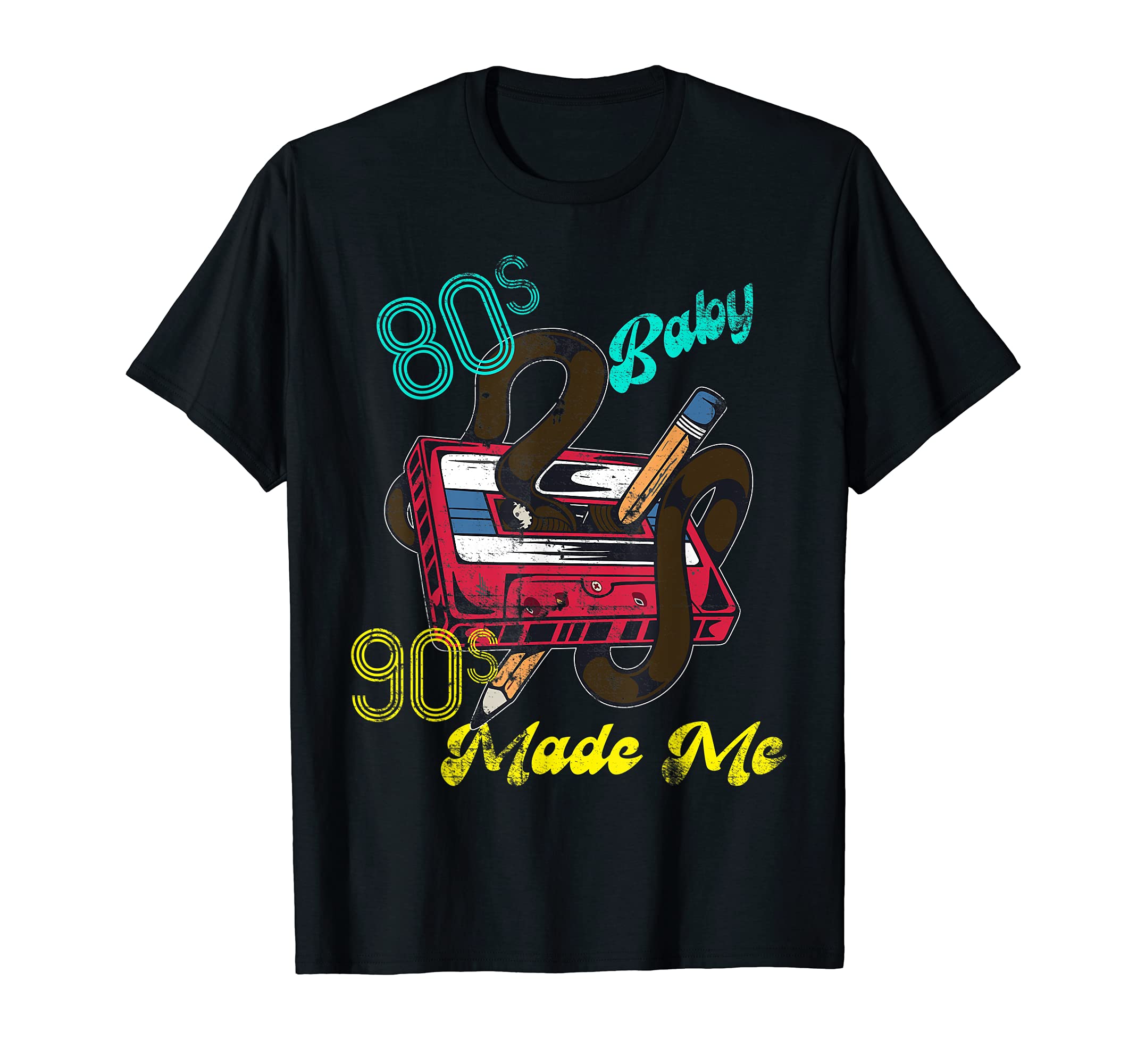 Distressed 1980S 80S 1990S 90S T-Shirt - Casual Everyday Wear Men Women - T-Shirt, Sweatshirt, Hoodie