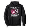 Its My Nine 9Th Birthday Volleyball Bday Hoodie - Novelty Apparel Unisex - T-Shirt, Sweatshirt, Hoodie