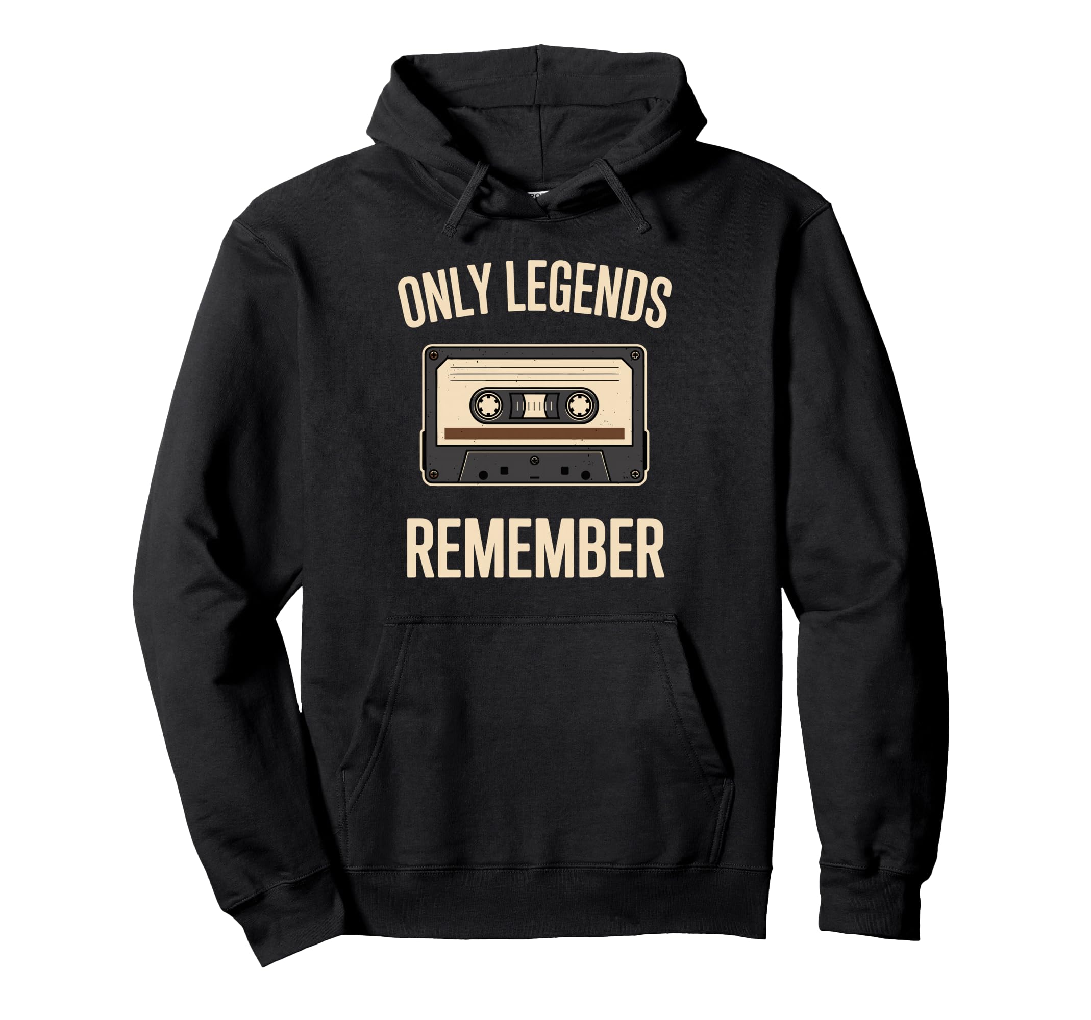 Only Legends Remember Cassette Tape Hoodie - Streetwear Style Unisex - T-Shirt, Sweatshirt, Hoodie
