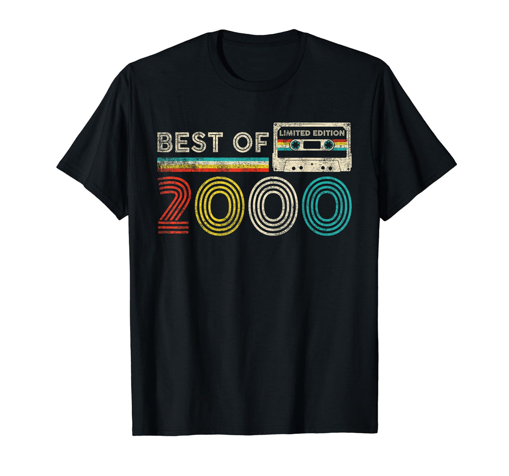 Best 2000 Birthday 2000 Cassette Tape T-Shirt - Trendy Graphic Unisex - T-Shirt, Sweatshirt, Hoodie