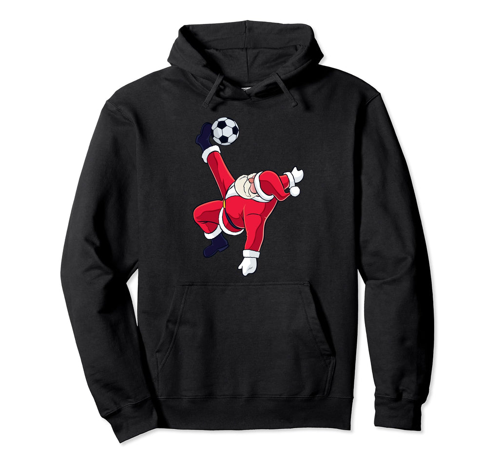 Soccer Santa Bicycle Kick Ball Sport Hoodie - Unique Graphic for Adults - T-Shirt, Sweatshirt, Hoodie