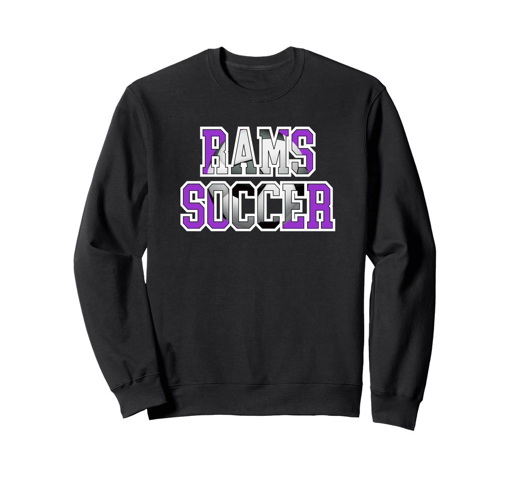 Rams Soccer Mom Game Day Mascot Sweatshirt - Aesthetic Graphic Men Women - T-Shirt, Sweatshirt, Hoodie
