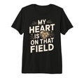 My Heart Is That Field Soccer Lover Tri T-Shirt - Graphic Print for Adults - T-Shirt, Sweatshirt, Hoodie