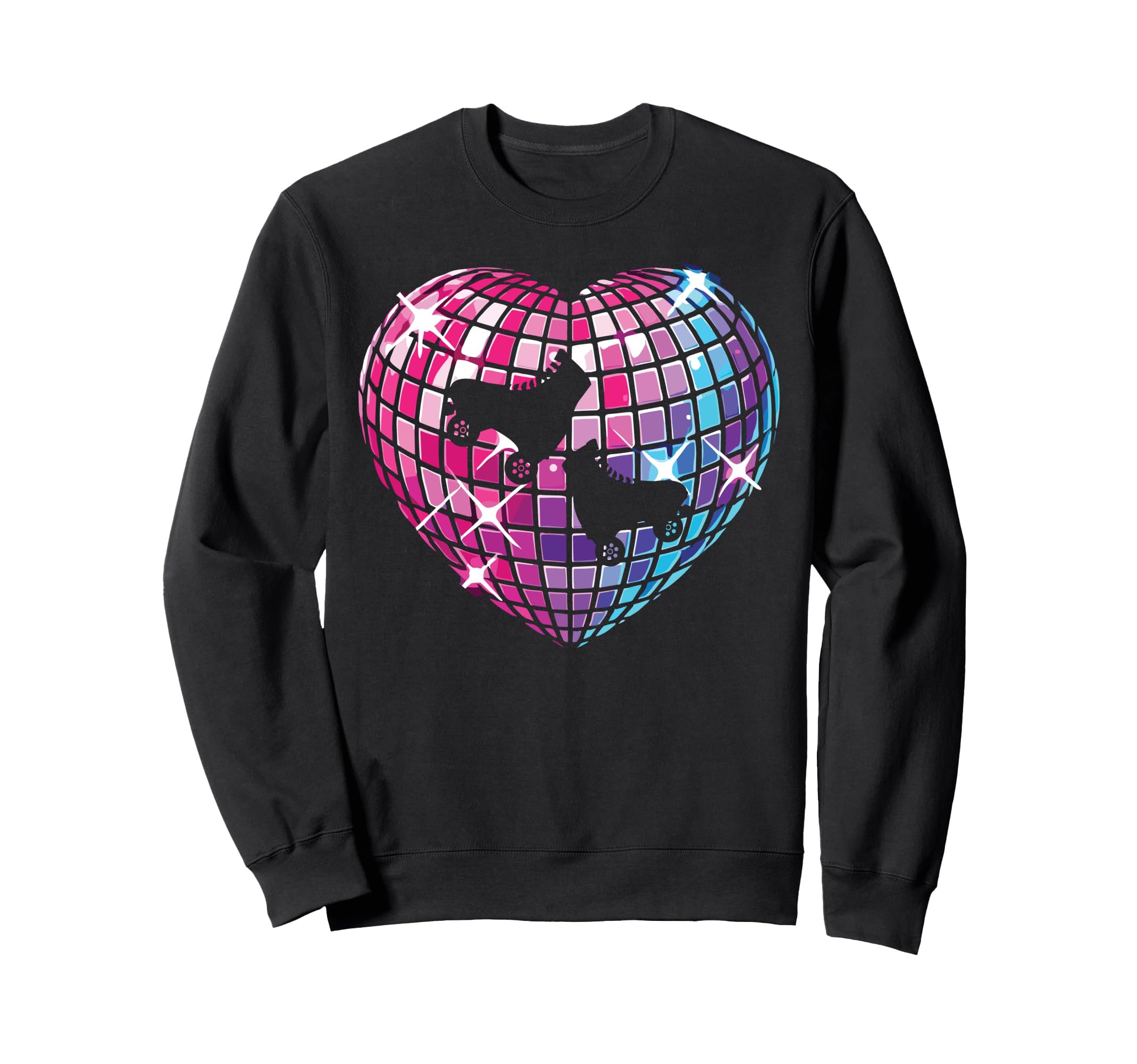 Roller Skating Skate 1970S Disco Ball Sweatshirt - Streetwear Style Unisex - T-Shirt, Sweatshirt, Hoodie