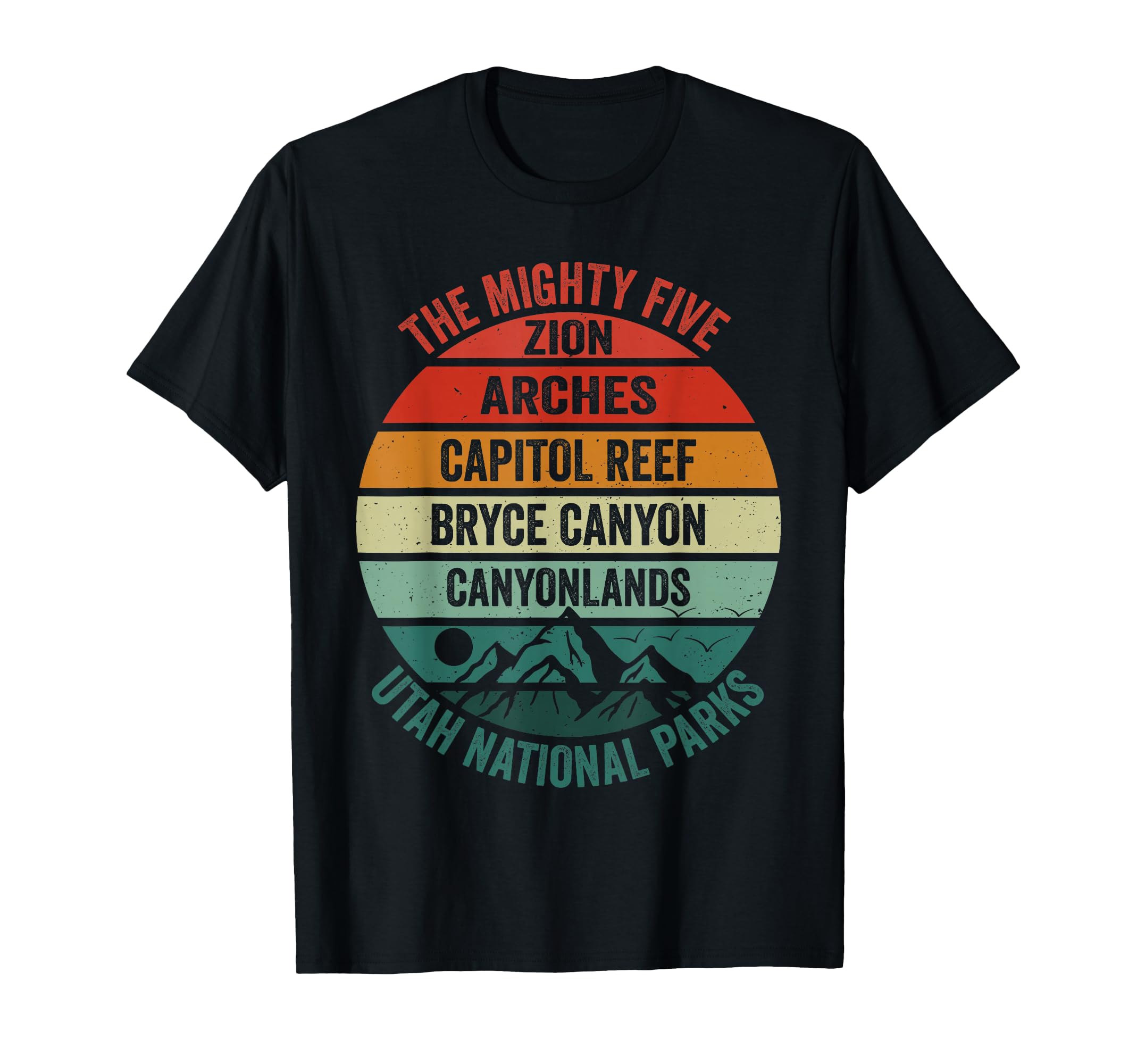 Moab Utah Souvenir Big 5 Mighty Five T-Shirt - Trendy Graphic Unisex - T-Shirt, Sweatshirt, Hoodie