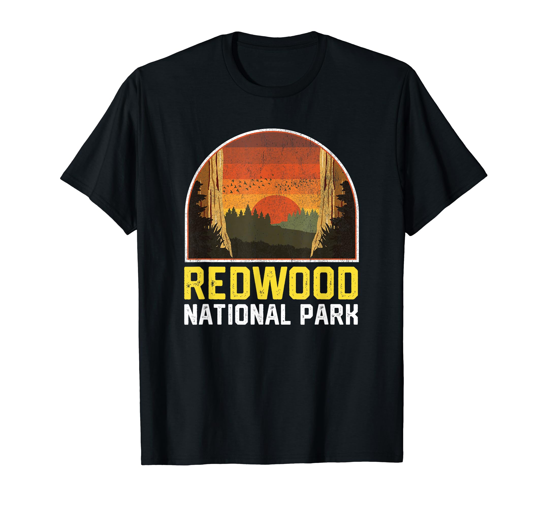 Redwood National Park Sunset T-Shirt - Unique Graphic Men Women - T-Shirt, Sweatshirt, Hoodie