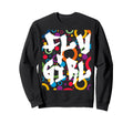 Fly 80S 90S B Old School Hip Hop Sweatshirt - Minimalist Print for Adults - T-Shirt, Sweatshirt, Hoodie