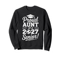 Proud Aunt 2026 Senior Soccer Sweatshirt - Minimalist Print Men Women - T-Shirt, Sweatshirt, Hoodie