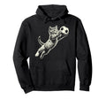 Funny Cat Soccer Ball Kitten Hoodie - Casual Everyday Wear for Adults - T-Shirt, Sweatshirt, Hoodie