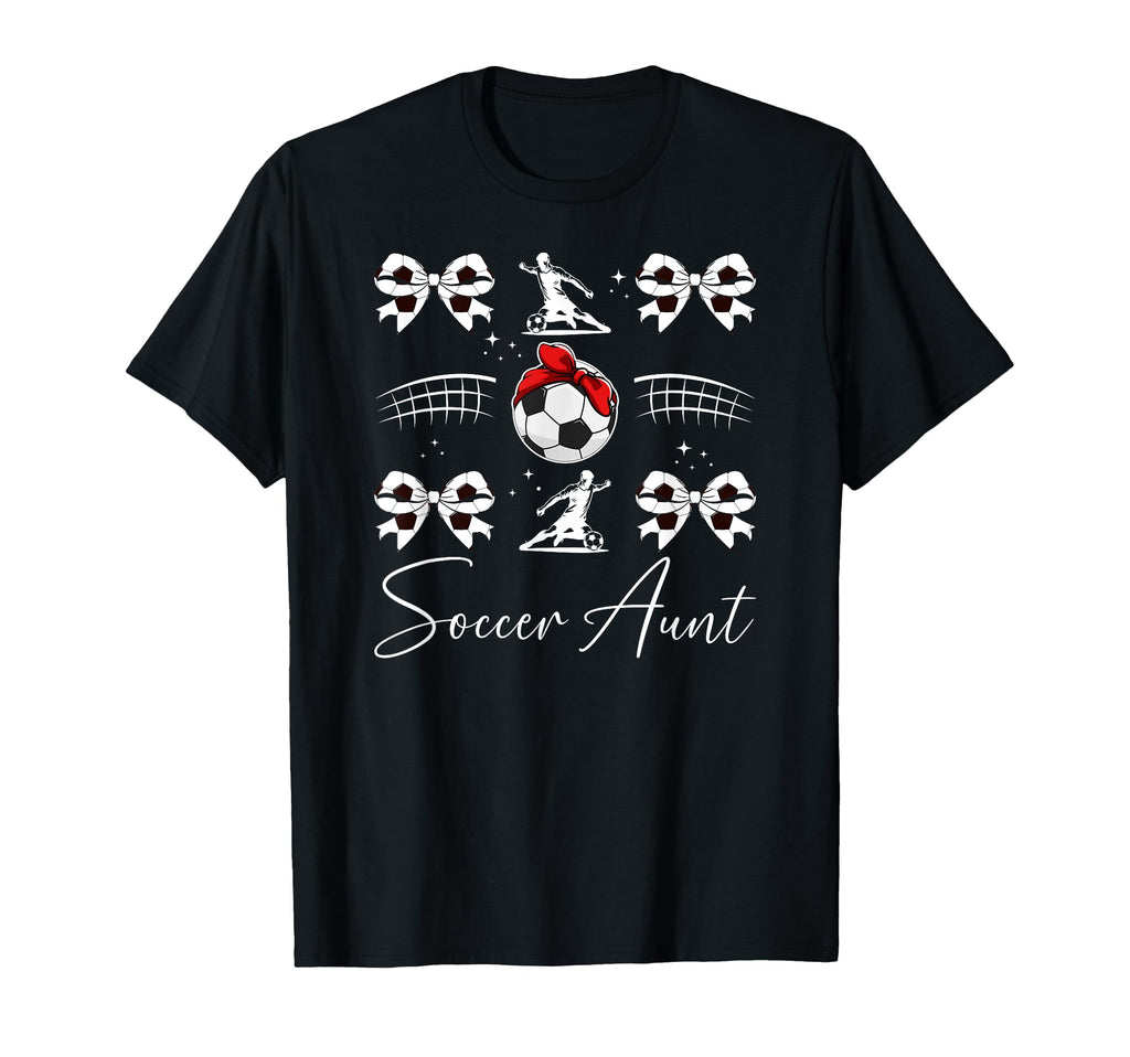 Soccer Aunt Soccer Player Auntie T-Shirt - Custom Art Print Men Women - T-Shirt, Sweatshirt, Hoodie