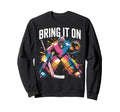 Ice Hockey Goalkeeper Artwork Sweatshirt - Custom Art Print Men Women - T-Shirt, Sweatshirt, Hoodie