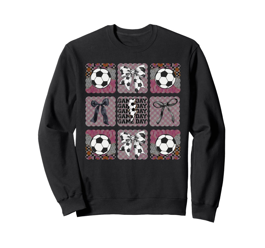 Coquette Bow Preppy Soccer Mom Sweatshirt - Fun Novelty Design Unisex - T-Shirt, Sweatshirt, Hoodie