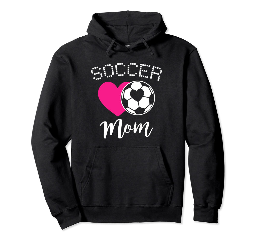 Soccer Mom Love Heart Mama Mommy Mother Hoodie - Minimalist Print Men Women - T-Shirt, Sweatshirt, Hoodie