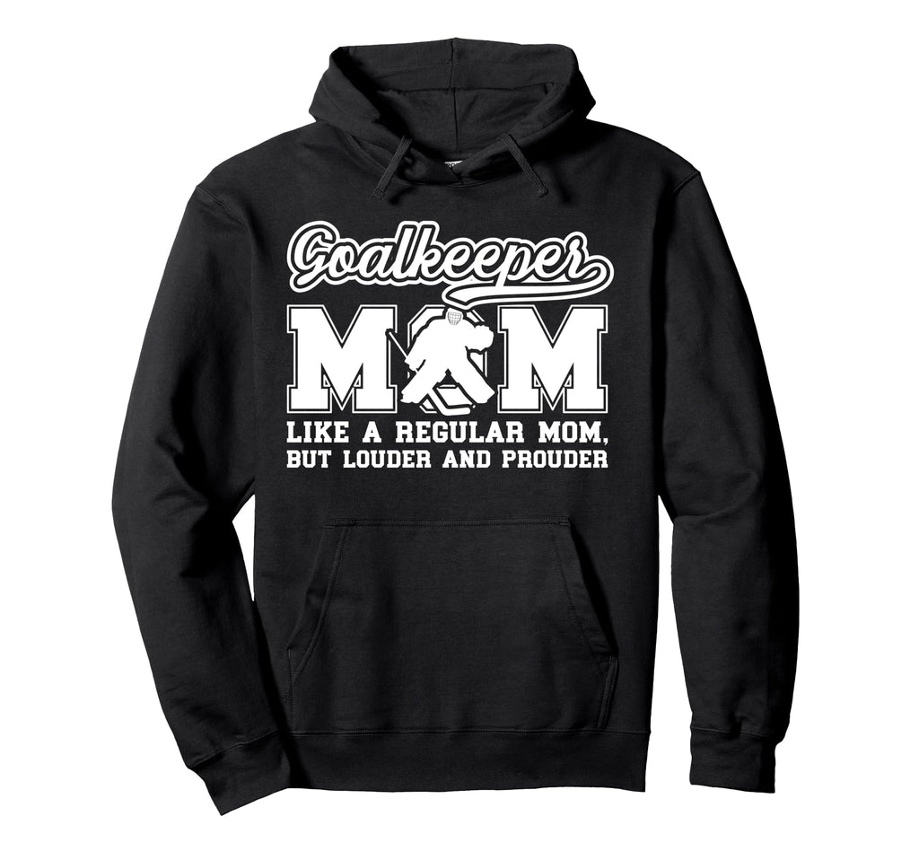Hockey Goalkeeper Mom Ice Hockey Hoodie - Minimalist Print Men Women - T-Shirt, Sweatshirt, Hoodie