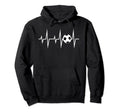 Soccer Heartbeat Ekg Love Soccer Hoodie - Casual Everyday Wear Unisex - T-Shirt, Sweatshirt, Hoodie