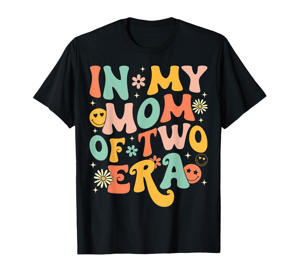 Groovy My Mom Two Era Funny Mothers Day T-Shirt - Graphic Print Unisex - T-Shirt, Sweatshirt, Hoodie