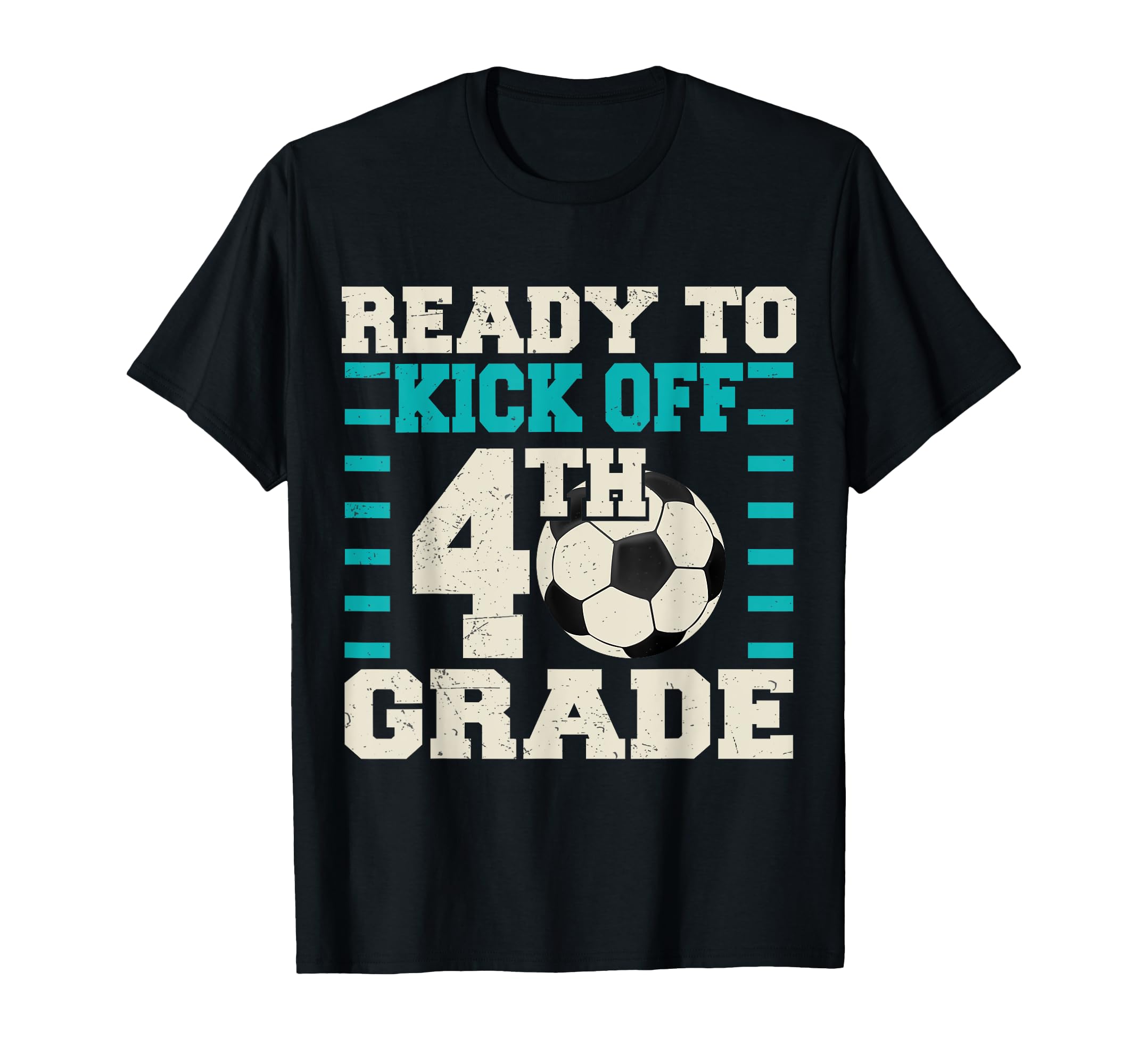 Ready To Kick Off 4Th Grade Soccer T-Shirt - Custom Art Print for Adults - T-Shirt, Sweatshirt, Hoodie