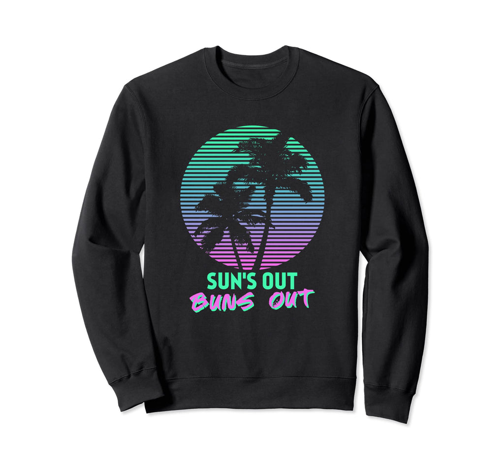 Cyberpunk Outrun Synthwave Sunset Sweatshirt - Unique Graphic Men Women - T-Shirt, Sweatshirt, Hoodie