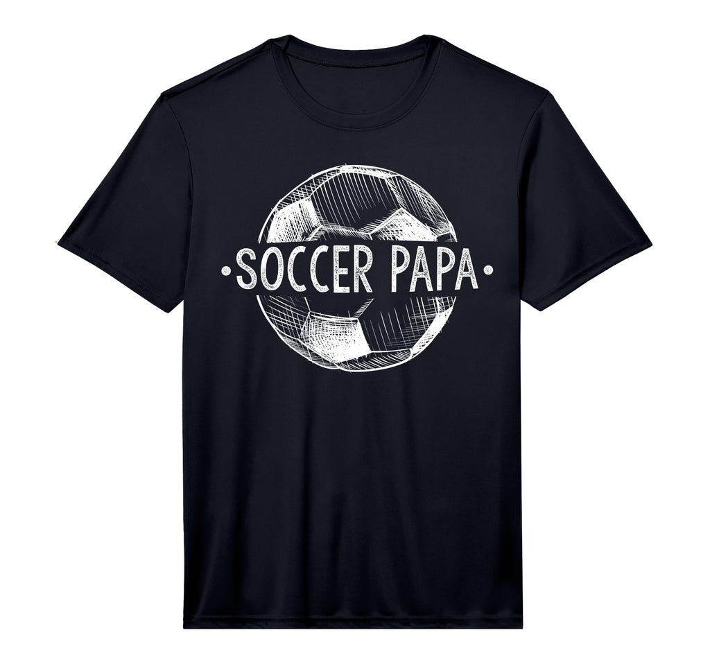 Mens Soccer Papa Family Matching T-Shirt - Casual Everyday Wear Unisex - T-Shirt, Sweatshirt, Hoodie