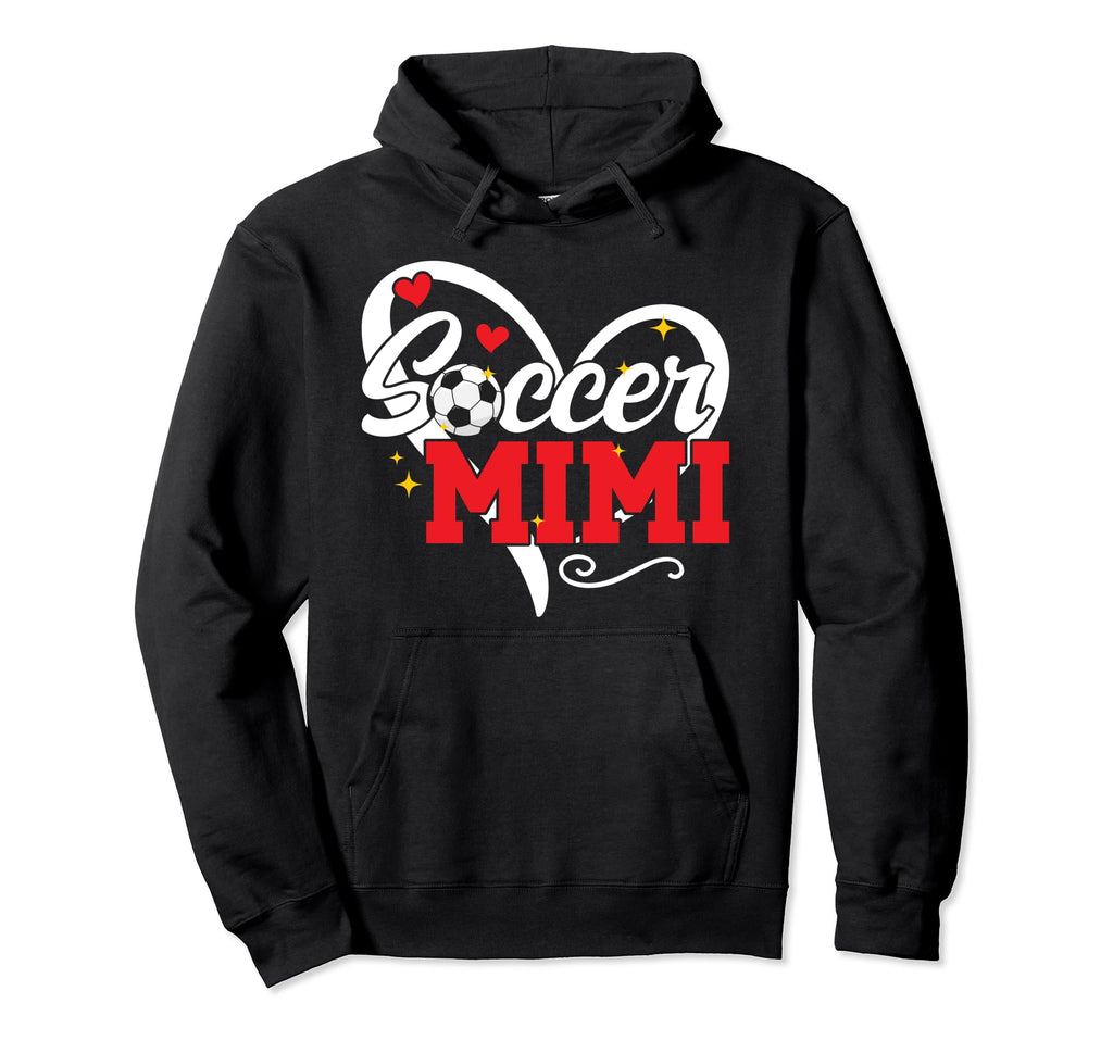 Soccer Mimi Heart Grandma Mimi Soccer Player Hoodie - Unique Graphic Unisex - T-Shirt, Sweatshirt, Hoodie