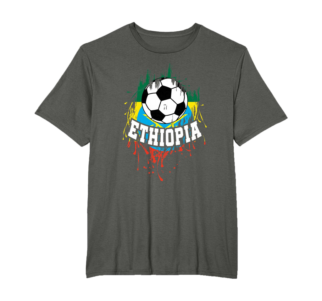 Ethiopia Soccer Ethiopian Football T-Shirt - Aesthetic Graphic Men Women - T-Shirt, Sweatshirt, Hoodie