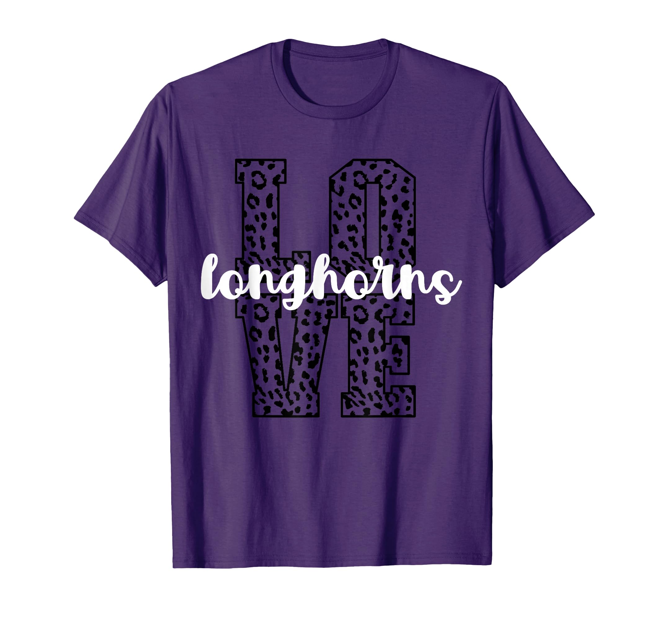 Longhorns Love Team Mascot School Spirit T-Shirt - Graphic Print Men Women - T-Shirt, Sweatshirt, Hoodie