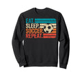 Eat Sleep Soccer Repet Goalie Sweatshirt - Fun Novelty Design Unisex - T-Shirt, Sweatshirt, Hoodie