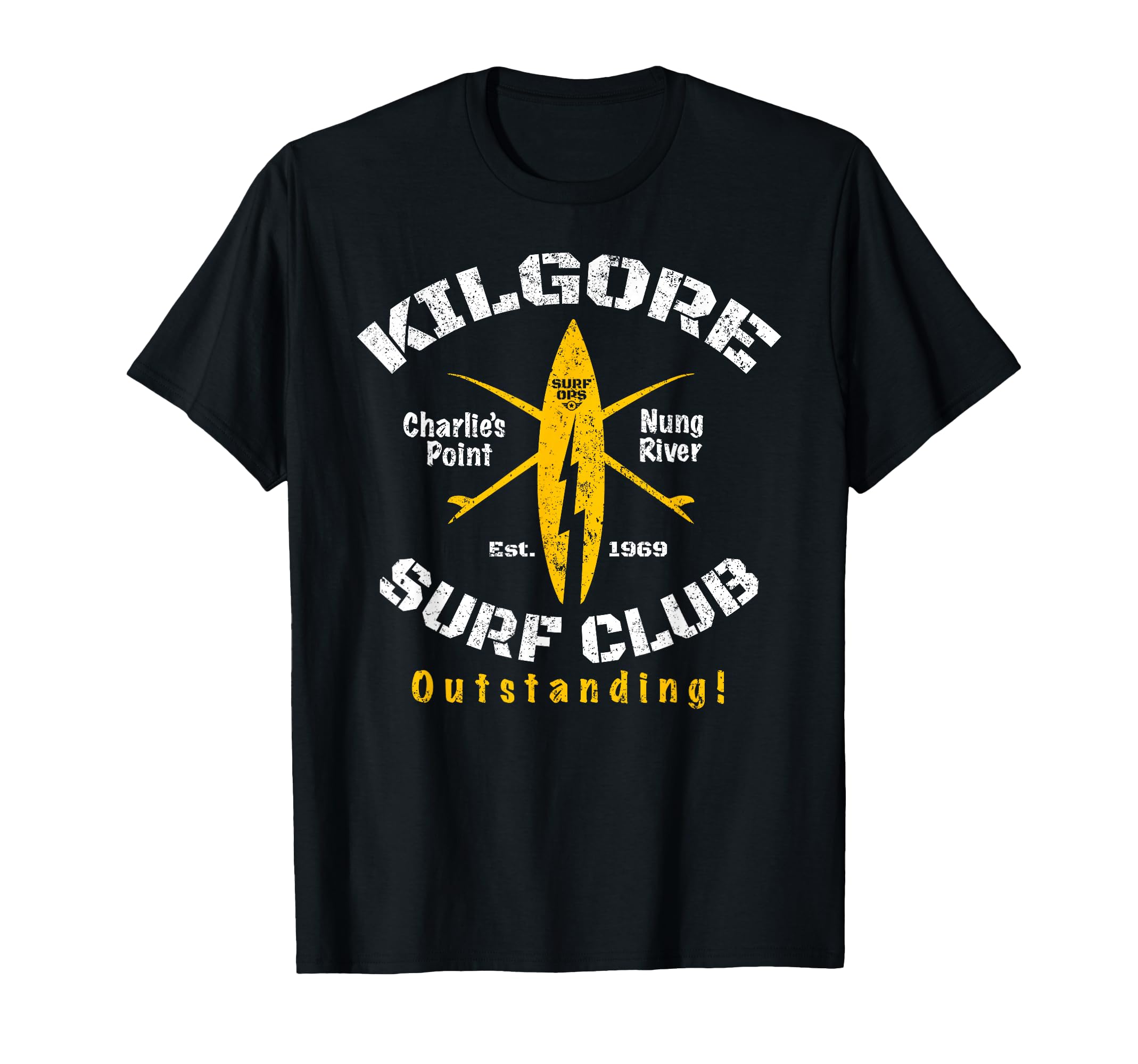 Surf Ops Kilgore Surf Club T-Shirt - Minimalist Print for Adults - T-Shirt, Sweatshirt, Hoodie