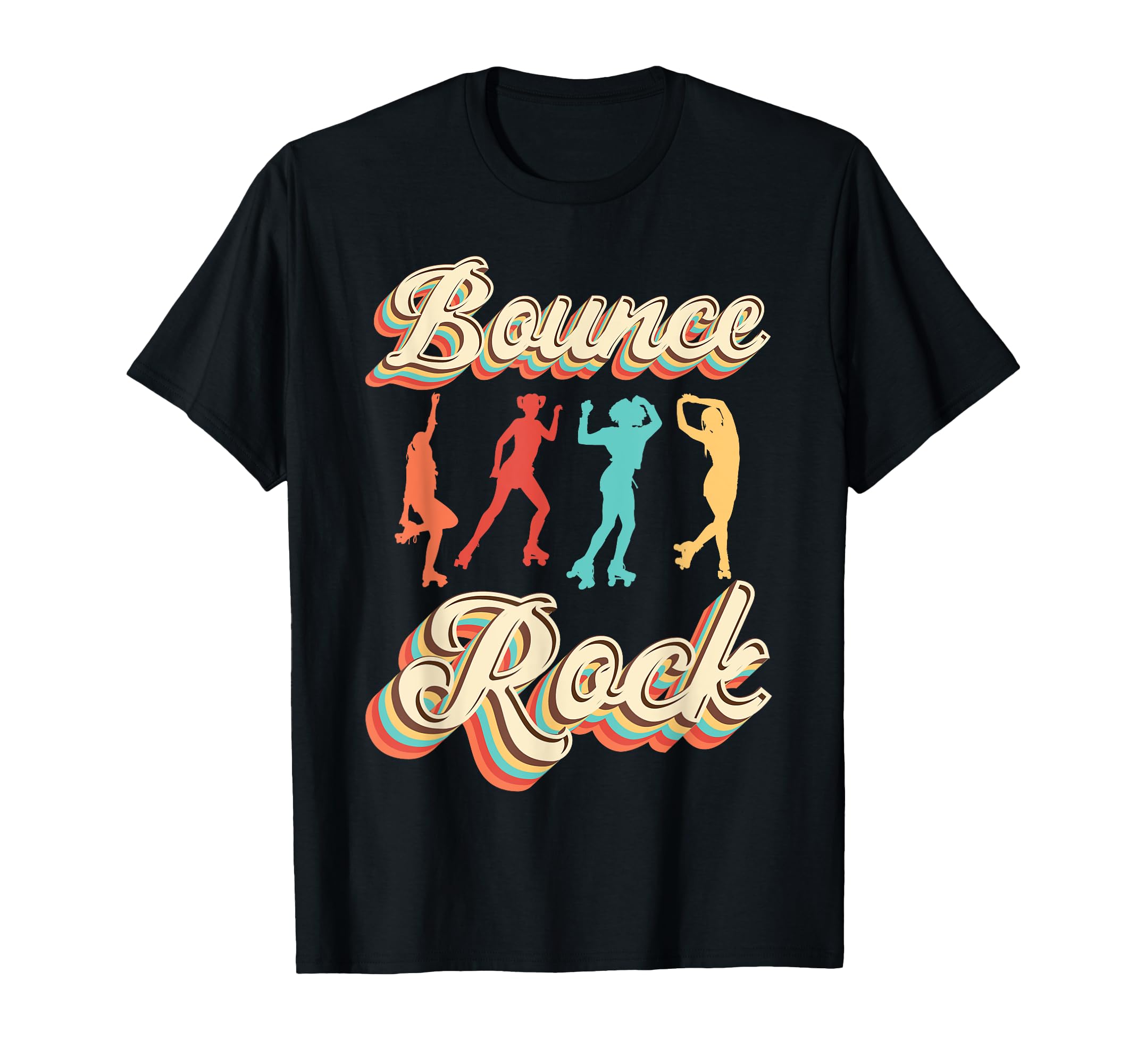 Roller Skating Skate 1970S Bounce Rock T-Shirt - Aesthetic Graphic Unisex - T-Shirt, Sweatshirt, Hoodie