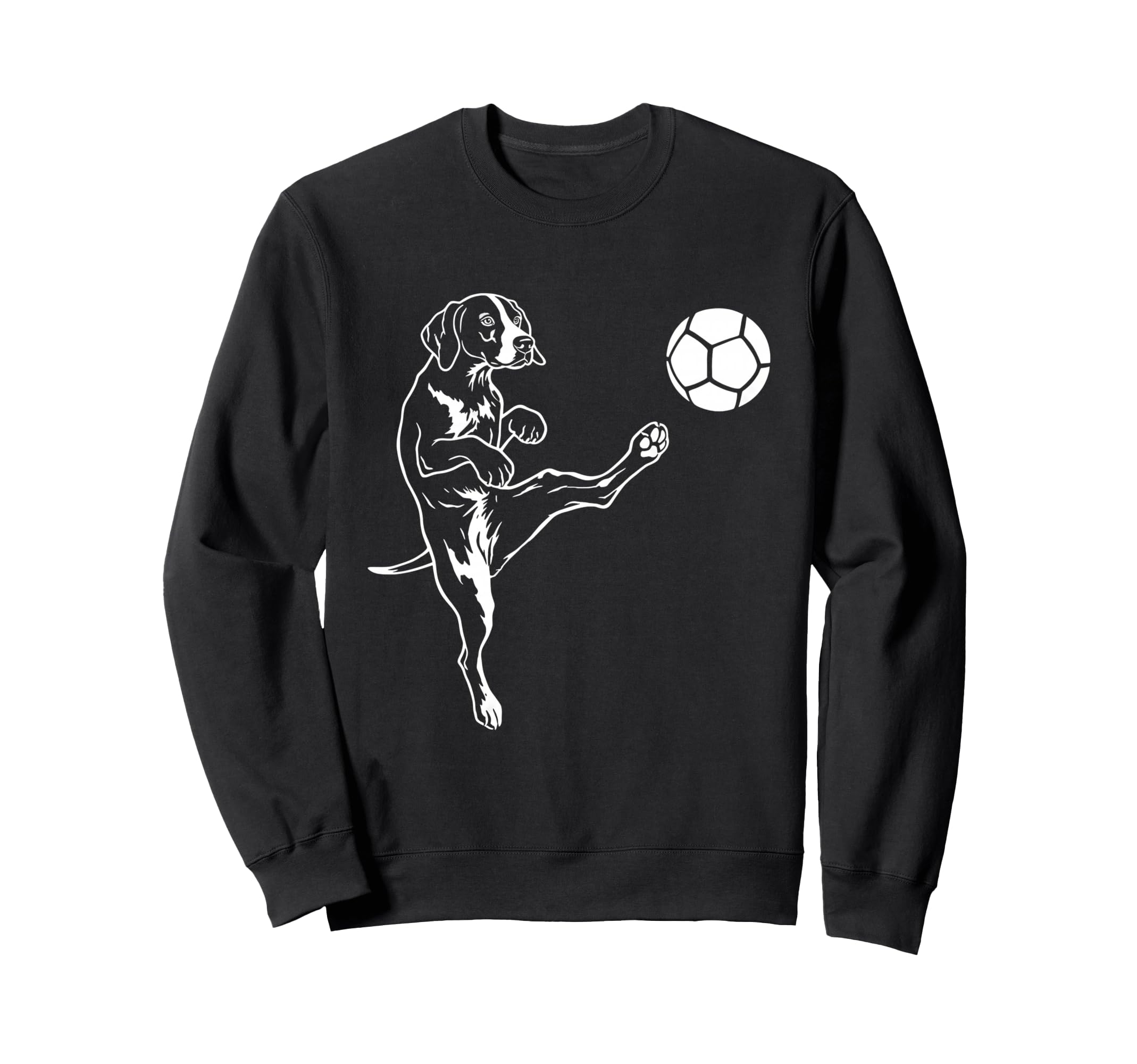 Labrador Playing Soccer Dog Lover Sweatshirt - Novelty Apparel for Adults - T-Shirt, Sweatshirt, Hoodie