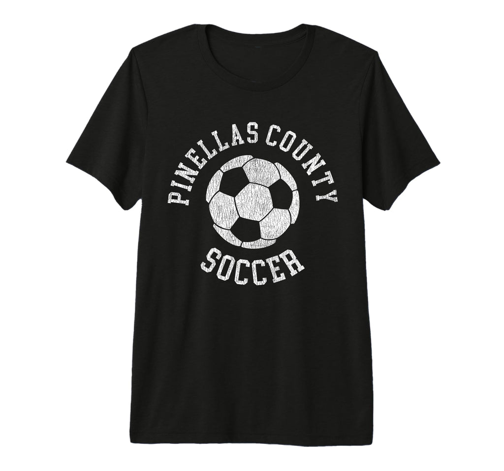 Pinellas County Soccer Distressed 90S Tri T-Shirt - Graphic Print Unisex - T-Shirt, Sweatshirt, Hoodie