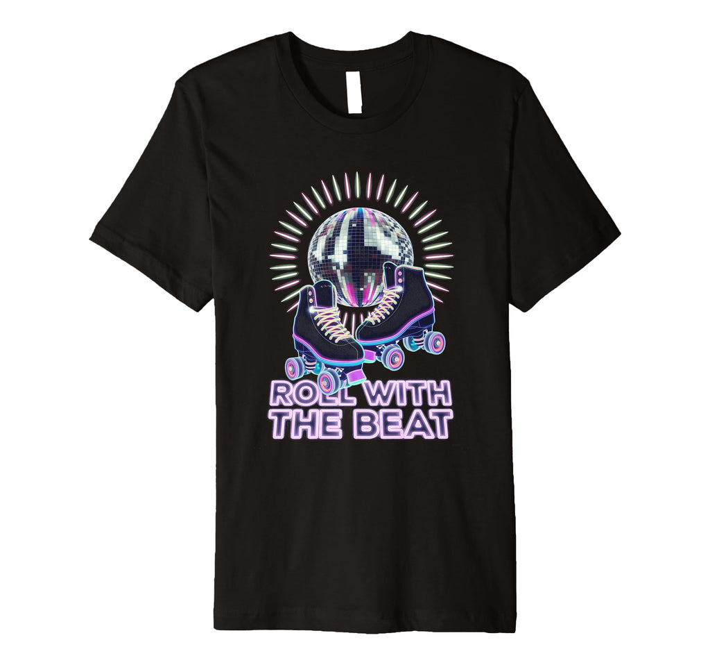 Rollerskates Funny 80S Roller Disco T-Shirt - Custom Art Print for Adults - T-Shirt, Sweatshirt, Hoodie