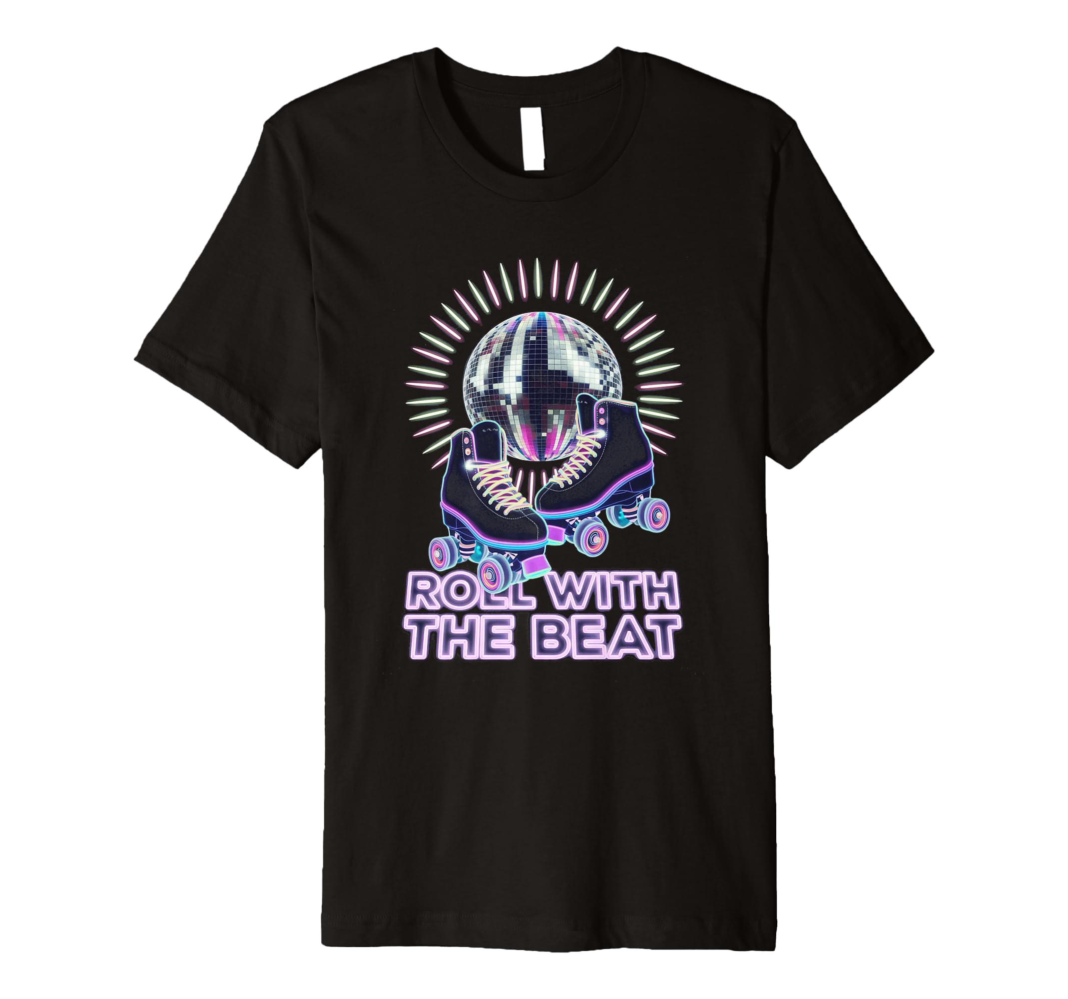 Rollerskates Funny 80S Roller Disco T-Shirt - Custom Art Print for Adults - T-Shirt, Sweatshirt, Hoodie