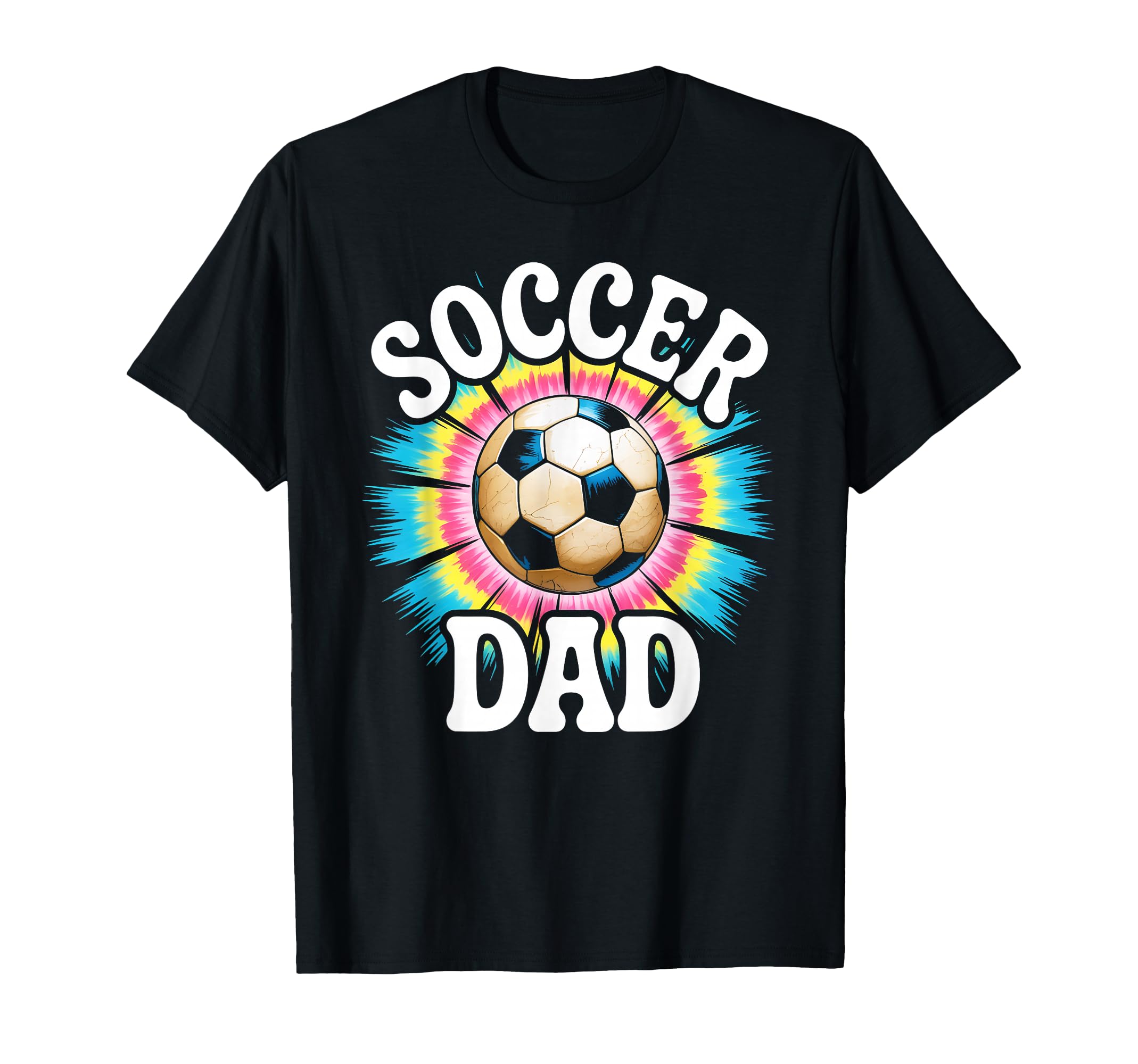Soccer Dad Tie Dye Spirit Family T-Shirt - Minimalist Print for Adults - T-Shirt, Sweatshirt, Hoodie