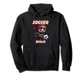 Funny Soccer Ninja Player Football Hoodie - Fun Novelty Design for Adults - T-Shirt, Sweatshirt, Hoodie