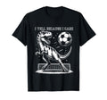 I Yell Because I Care Funny Soccer T-Shirt - Minimalist Print Men Women - T-Shirt, Sweatshirt, Hoodie