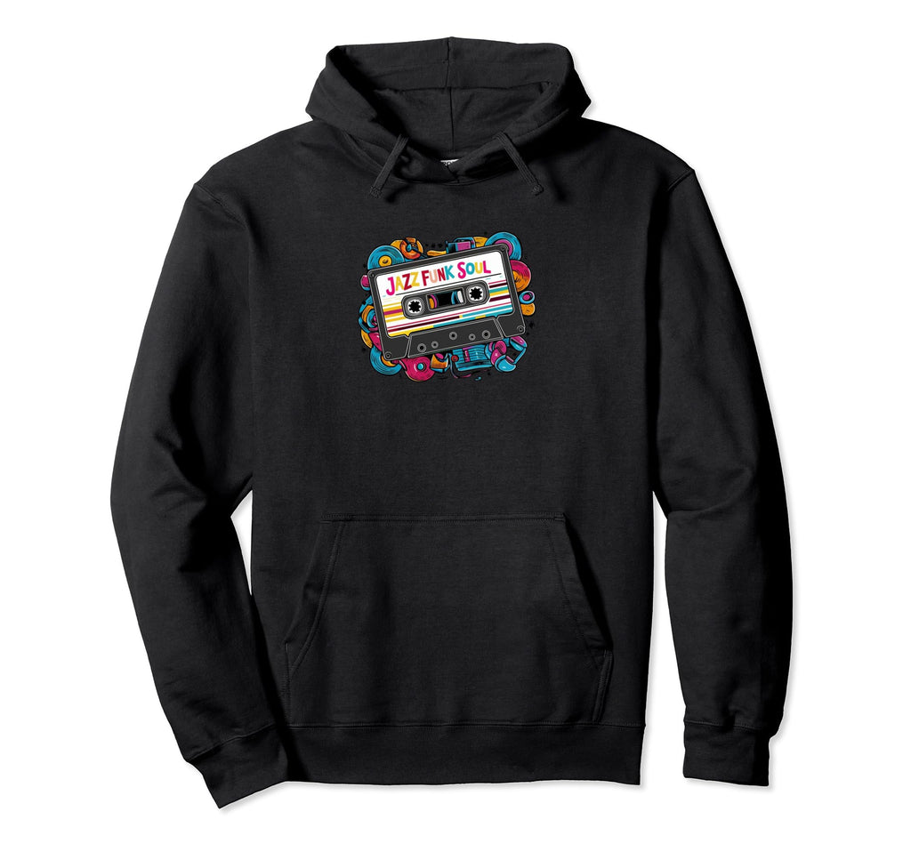 Mix Tape Cassette Jazz Funk Soul Hoodie - Aesthetic Graphic for Adults - T-Shirt, Sweatshirt, Hoodie