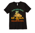 Funny Runs Jesus And Roller T-Shirt - Fun Novelty Design for Adults - T-Shirt, Sweatshirt, Hoodie